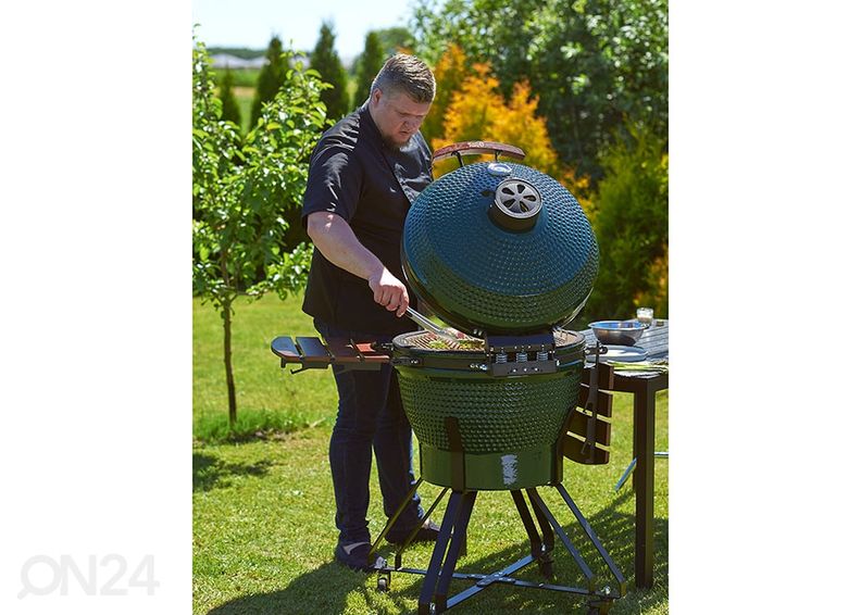 Grill TunaBone Kamado Pro TBG22GREEN-02, 22", roheline suurendatud