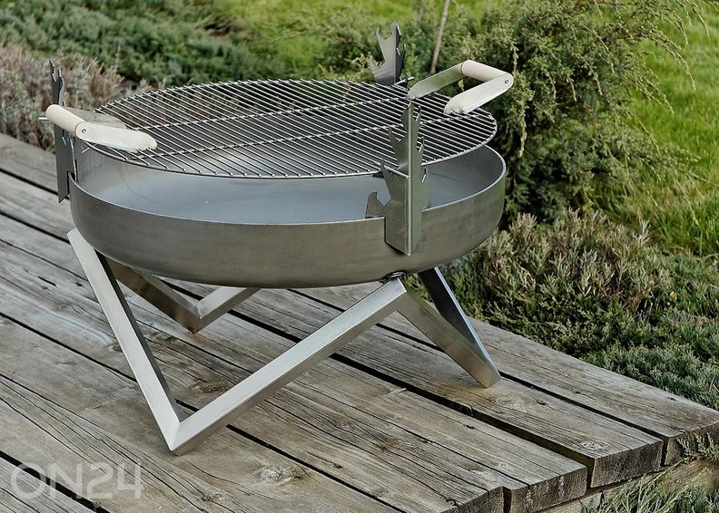 Grillimisrest puidust käepidemetega Ø 49 cm suurendatud