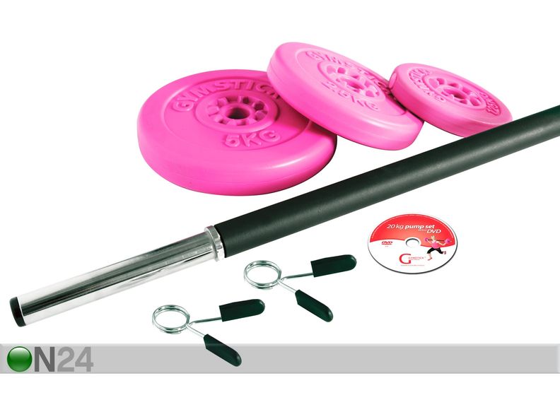 Gymstick aeroobikakang 20 kg + DVD suurendatud