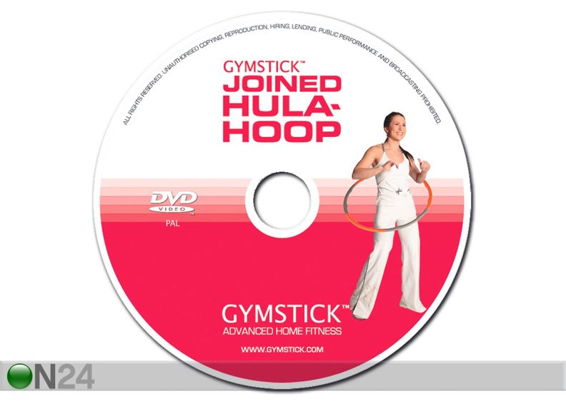 Gymstick kokkupandav hularõngas 1,2 kg + DVD suurendatud