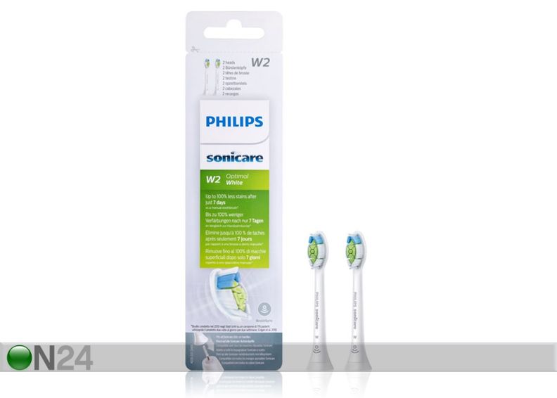 Hambaharja otsikud Philips Sonicare W Optimal White 2 tk suurendatud