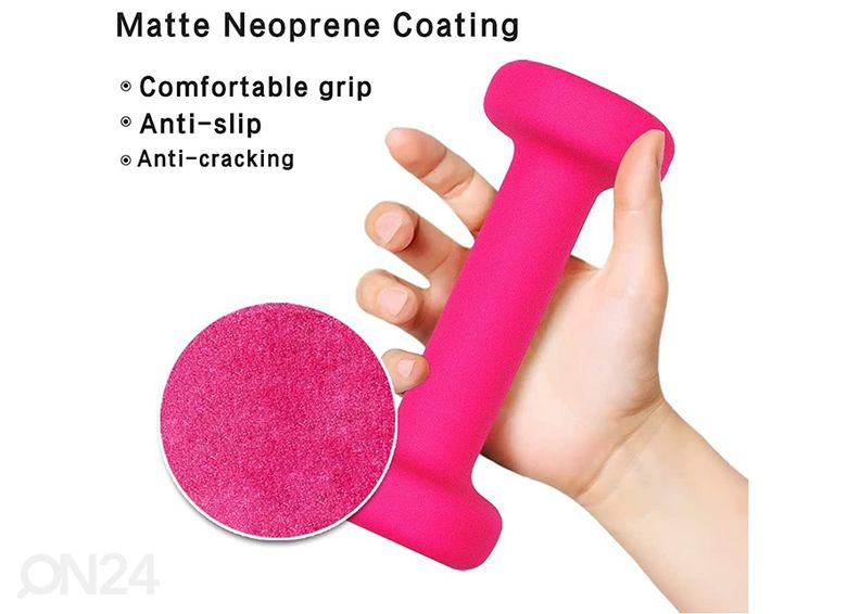 Hantlid ProIron Neopreen 1 kg, 2 tk suurendatud