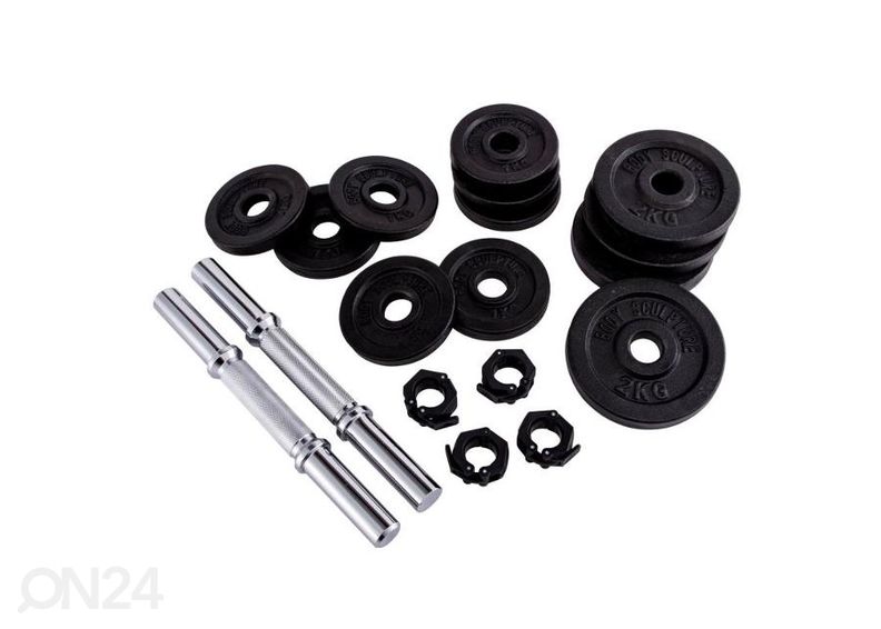 Hantlid reguleeritavad Body Sculpture BW 780L 2x10 kg suurendatud