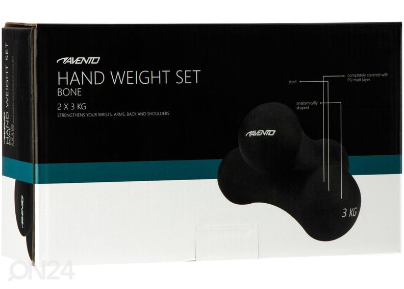 Hantlite komplekt Avento 2x3 kg suurendatud