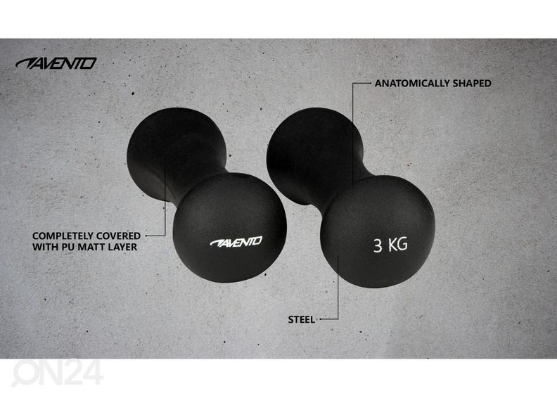 Hantlite komplekt Avento 2x3 kg suurendatud
