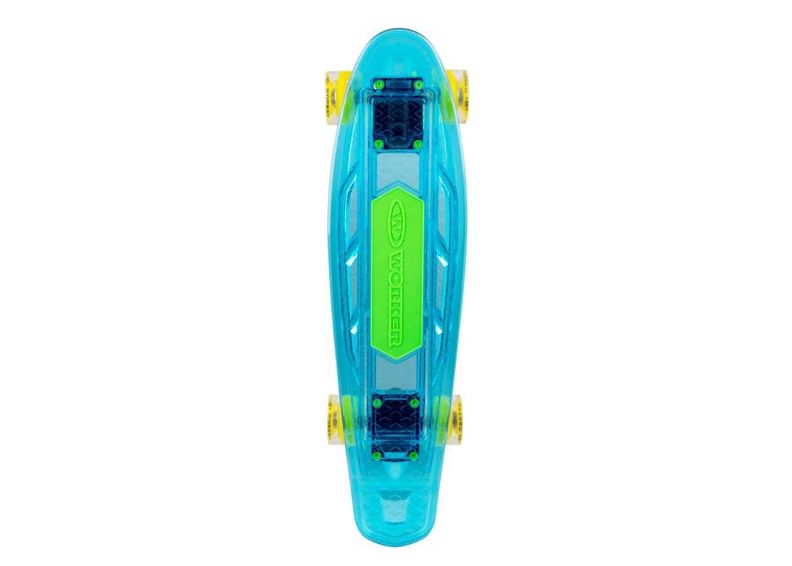 Helendav Pennyboard BT kõlariga WORKER Ravery 22" suurendatud