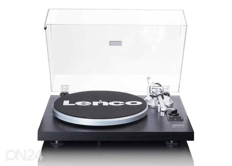 Hi-Fi vinüülplaadimängija väliste kõlaritega Lenco LS500BK must suurendatud