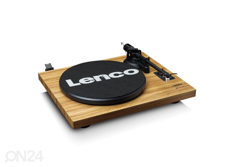 Hi-Fi vinüülplaadimängija väliste kõlaritega Lenco LS500OK puit suurendatud