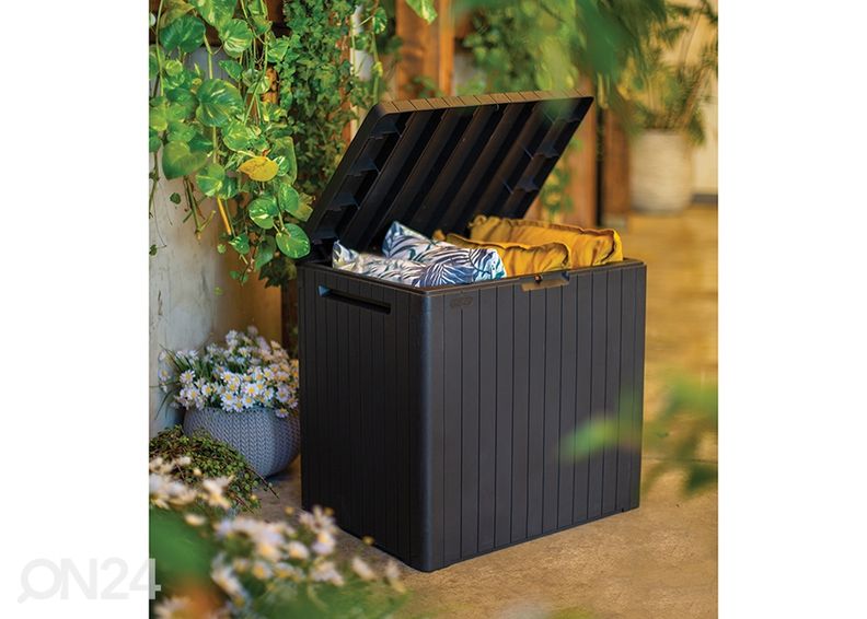 Hoiukast aeda Keter City Box, grafiit suurendatud