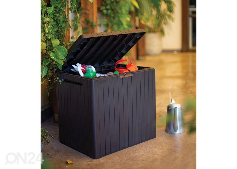 Hoiukast aeda Keter City Box, pruun suurendatud