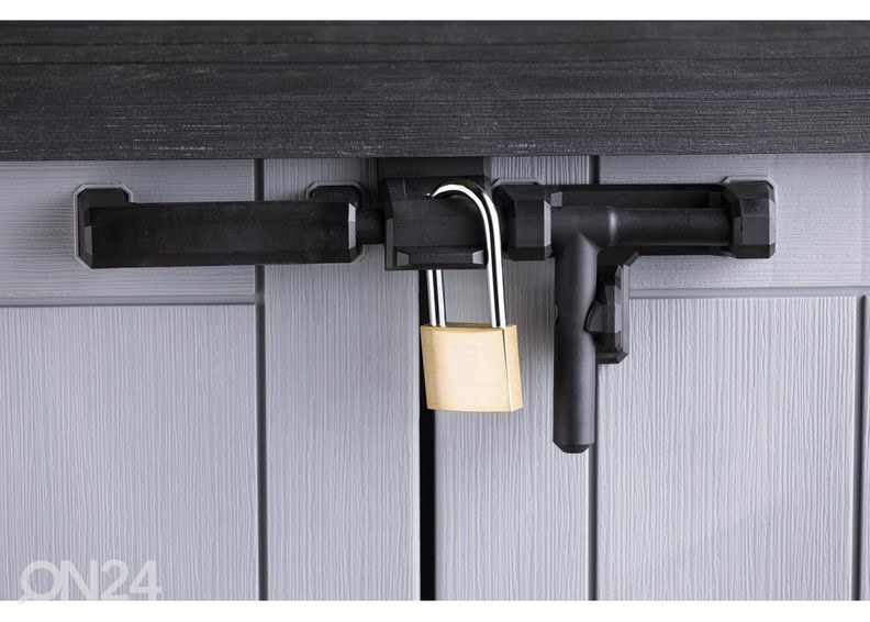 Hoiukast aeda Keter Store It Out, hall/must suurendatud