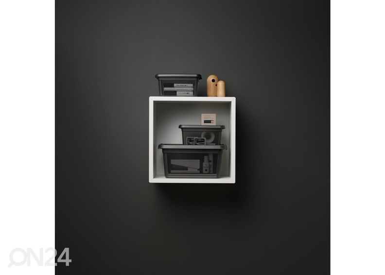 Hoiukast BaseStore 1,5 L, 14x19xh9 cm hall suurendatud