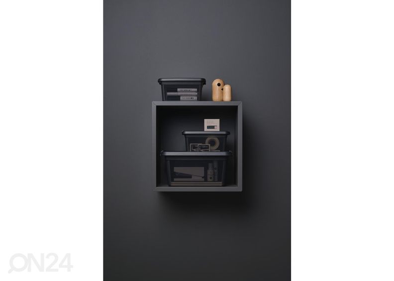 Hoiukast BaseStore 1,5 L, 14x19xh9 cm hall suurendatud