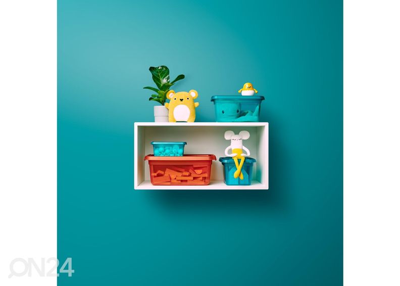 Hoiukast BaseStore 12,5 L, 28x38xh16 cm sinine suurendatud