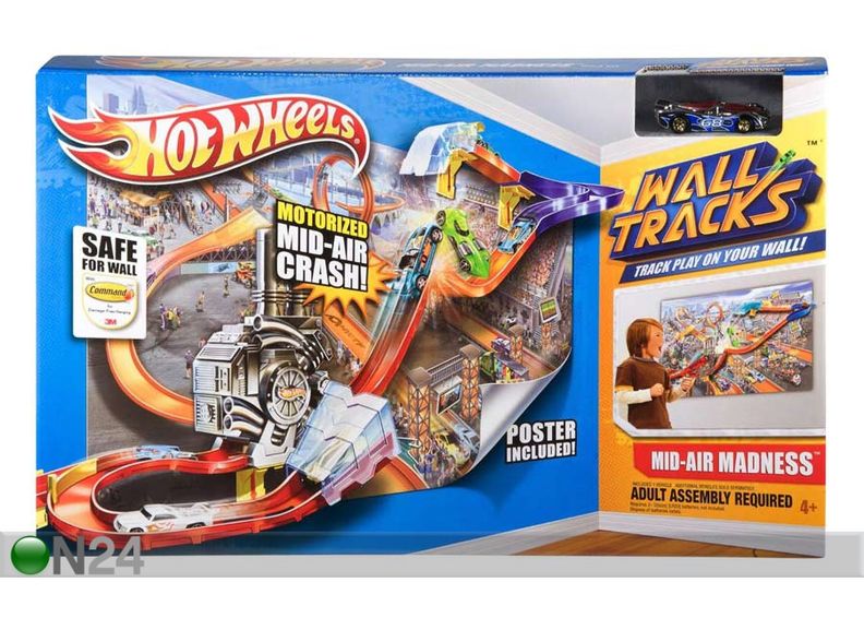 Hot Wheels Mid-Air Madness seinarada suurendatud