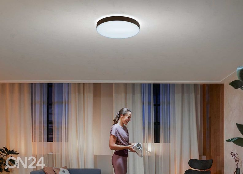 Hue White ambiance Enrave XL nutikas laevalgusti must puldiga Ø 55,1 cm suurendatud