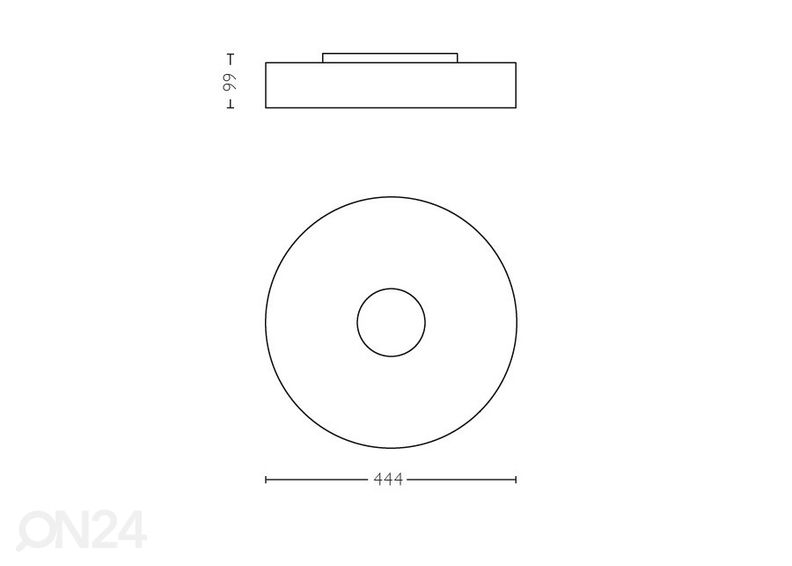 Hue White ambiance Fair nutikas laevalgusti 1x33,5 W valge puldiga suurendatud