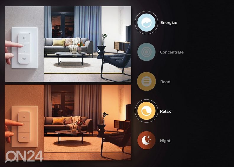 Hue White ambiance Fair nutikas rippvalgusti must puldiga suurendatud