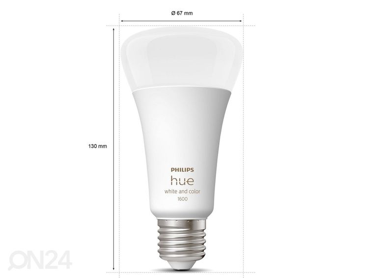 Hue White and Color ambiance elektripirn E27 13,5 W 1600lm A67 suurendatud