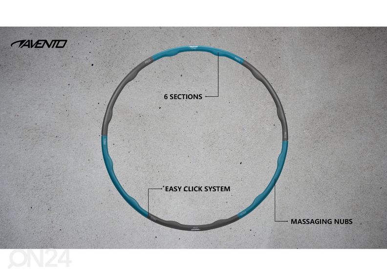 Hularõngas lisaraskusega Avento 1,5 kg suurendatud