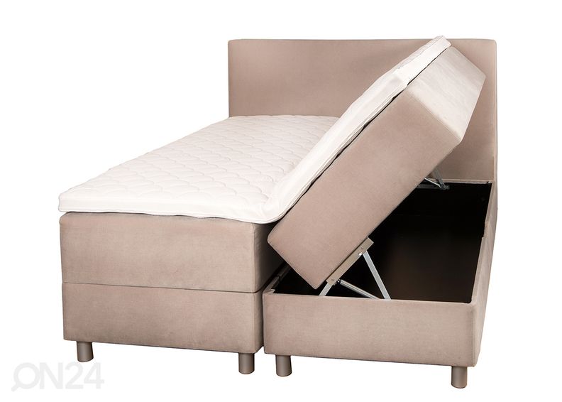 Hypnos kontinentaalvoodi Pandora 160x200 cm kahe pesukastiga suurendatud