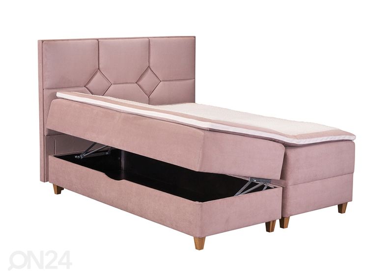 Hypnos kontinentaalvoodi Pandora 160x200 cm Mosaiik voodiotsaga suurendatud