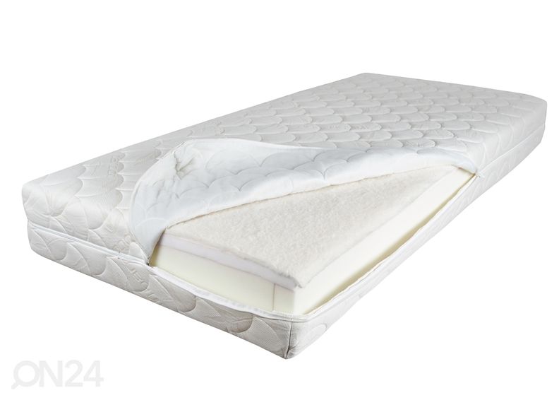 Hypnos vedrumadrats Hestia (pocket, HR, puuvill, ringlukk) 120x200x20 cm suurendatud