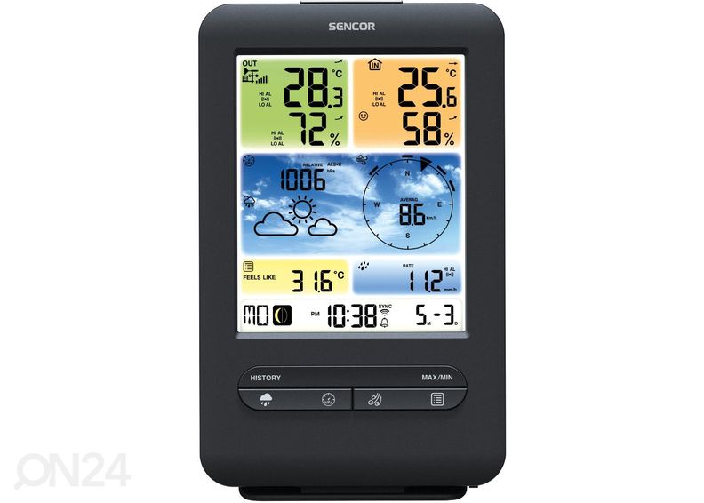 Ilmajaam WiFi-ga Sencor SWS9898 suurendatud