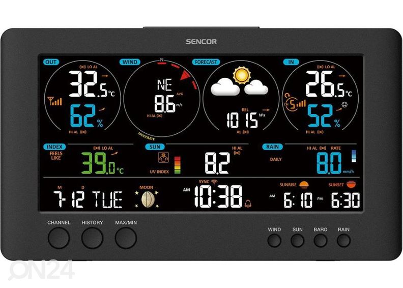 Ilmajaam Wifi Sencor SWS12500 suurendatud
