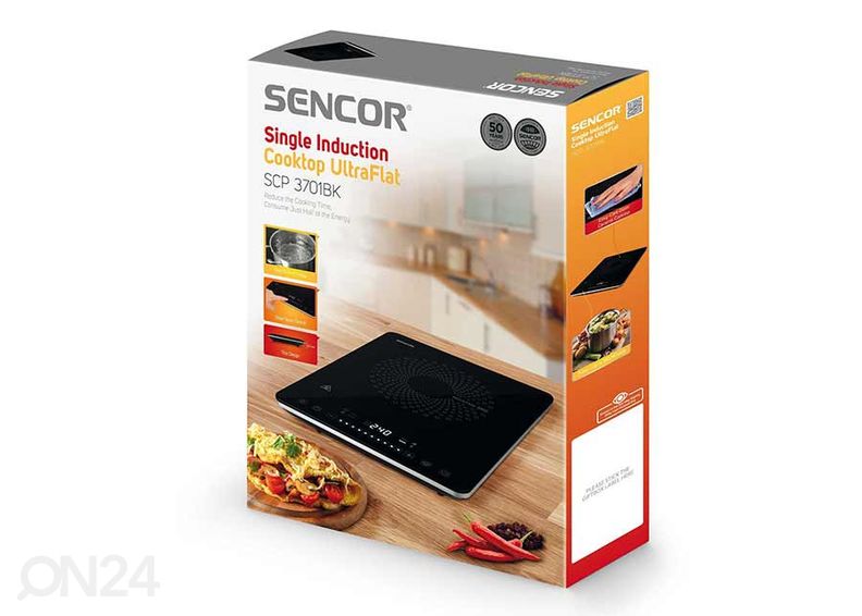 Induktsioon lauapliit Sencor SCP3701BK suurendatud