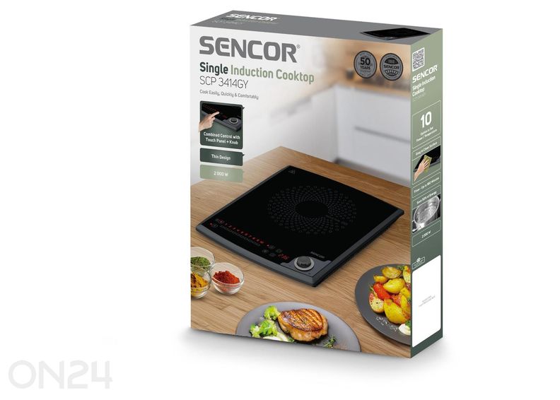 Induktsioonlauapliit 1 tsooniga Sencor SCP3414GY suurendatud
