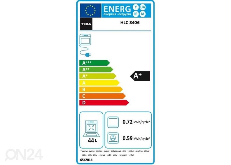 Integreeritav kompaktahi Teka HLC 8406 BK AirFry suurendatud
