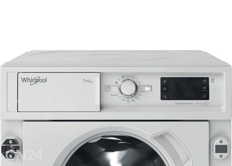 Integreeritav kuivatiga pesumasin Whirlpool BIWDWG751482 suurendatud