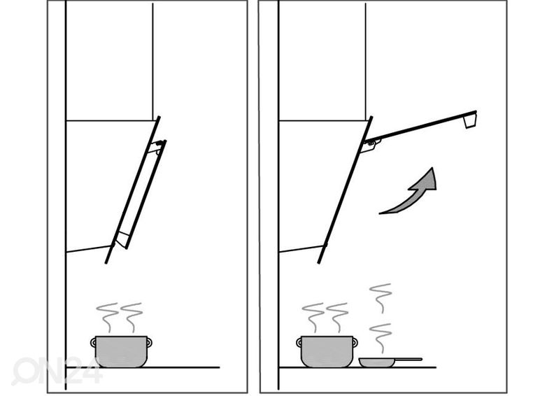 Integreeritav õhupuhasti Cata GC DUAL A 45 XGWH suurendatud