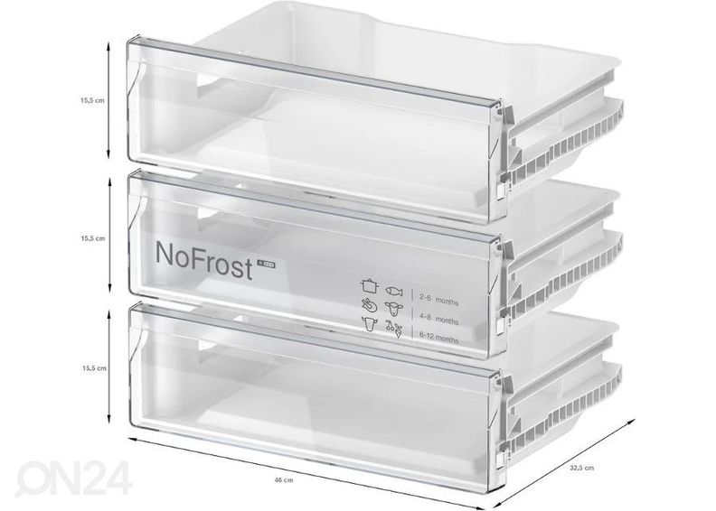 Integreeritav sügavkülmik Bosch GUN21ADE0 suurendatud