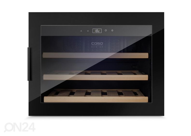 Integreeritav veinikülmik Caso WineSafe 18 EB BLACK, 627 suurendatud