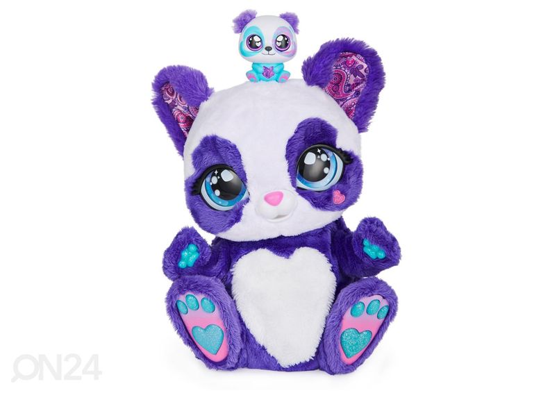 Interaktiivne mänguasi panda-emme beebiga 24 cm PEEK-A-ROO suurendatud