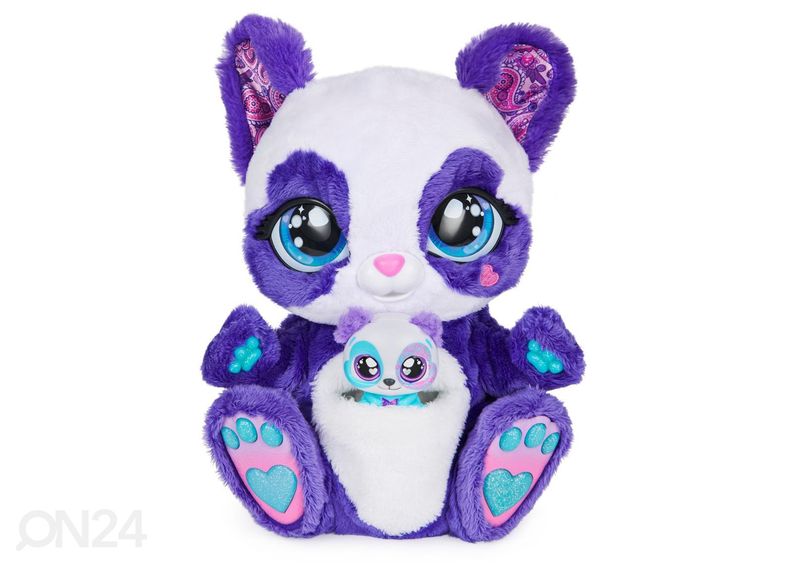Interaktiivne mänguasi panda-emme beebiga 24 cm PEEK-A-ROO suurendatud