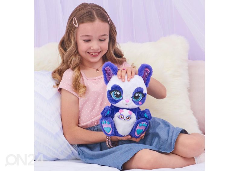 Interaktiivne mänguasi panda-emme beebiga 24 cm PEEK-A-ROO suurendatud