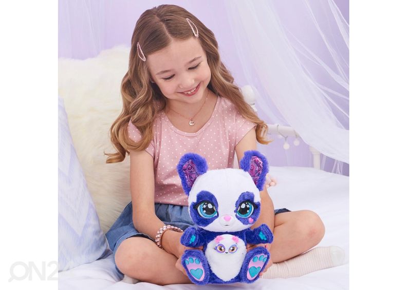 Interaktiivne mänguasi panda-emme beebiga 24 cm PEEK-A-ROO suurendatud