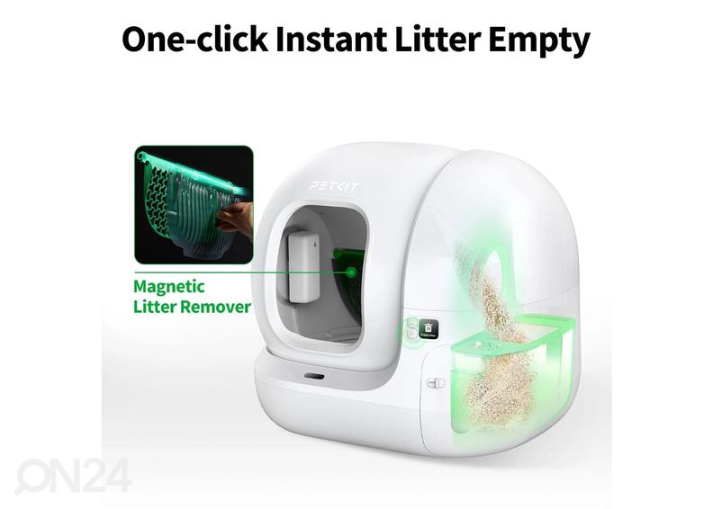 Isepuhastuv nutikas kassi liivakast Petkit Pura MAX 2 suurendatud