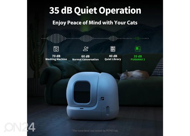 Isepuhastuv nutikas kassi liivakast Petkit Pura MAX 2 suurendatud