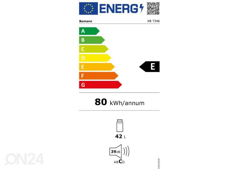 Jahekülmik Bomann KB7346W, valge suurendatud
