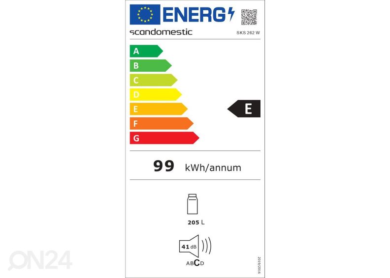Jahekülmik Scandomestic SKS262W suurendatud