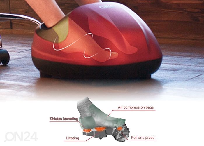 Jalamasseerija Soojendusega, GESS Velvet suurendatud