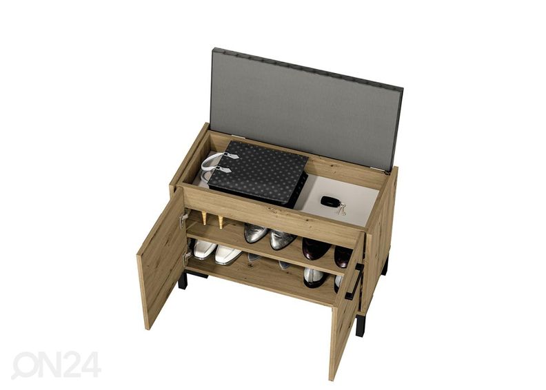 Jalanõudekapp / pink Porto 70 cm suurendatud