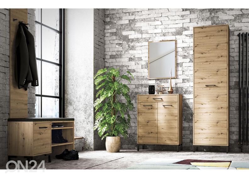 Jalanõudekapp / pink Porto 70 cm suurendatud