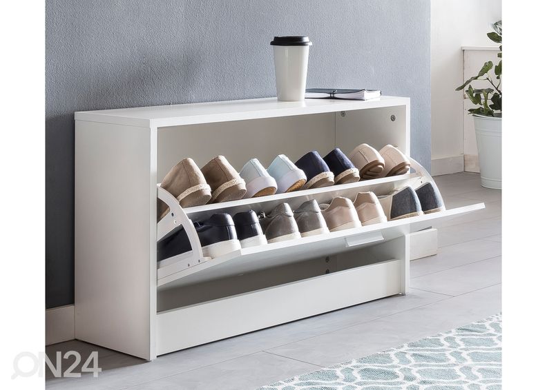 Jalanõudekapp Zoey, valge suurendatud