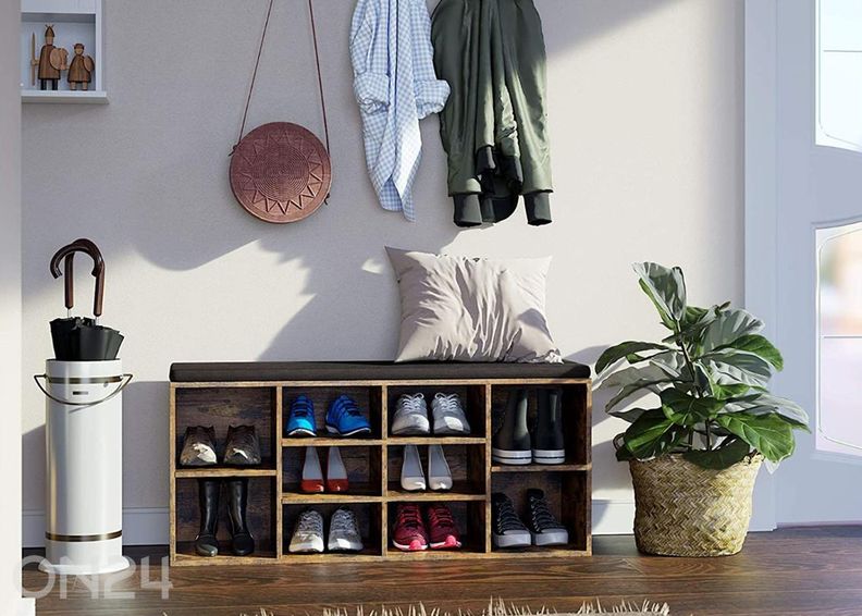 Jalanõuderiiul, pruun suurendatud