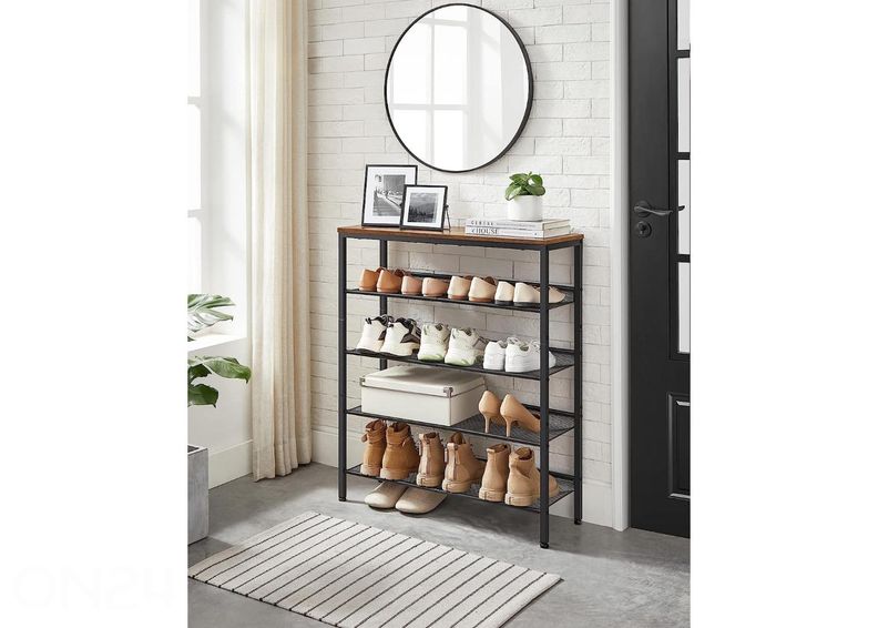 Jalanõuderiiul, pruun/must suurendatud